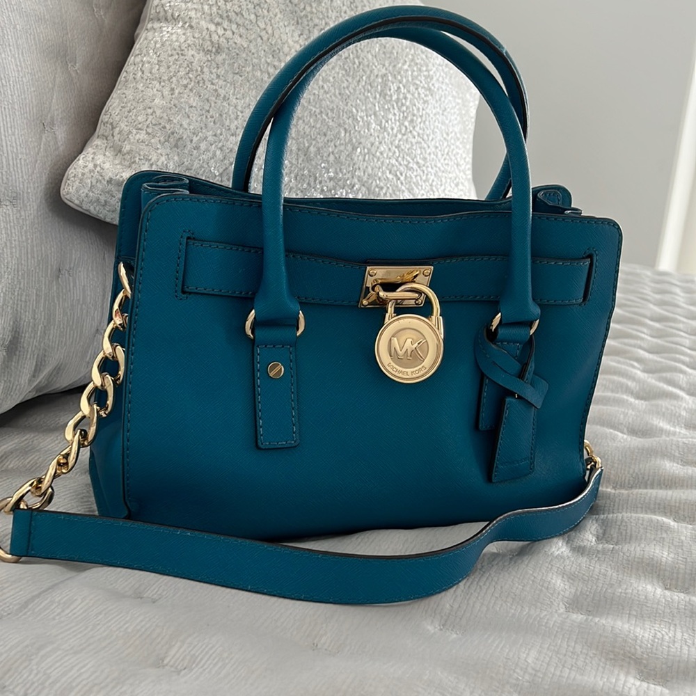 Michael Kors Turquoise Leather Purse